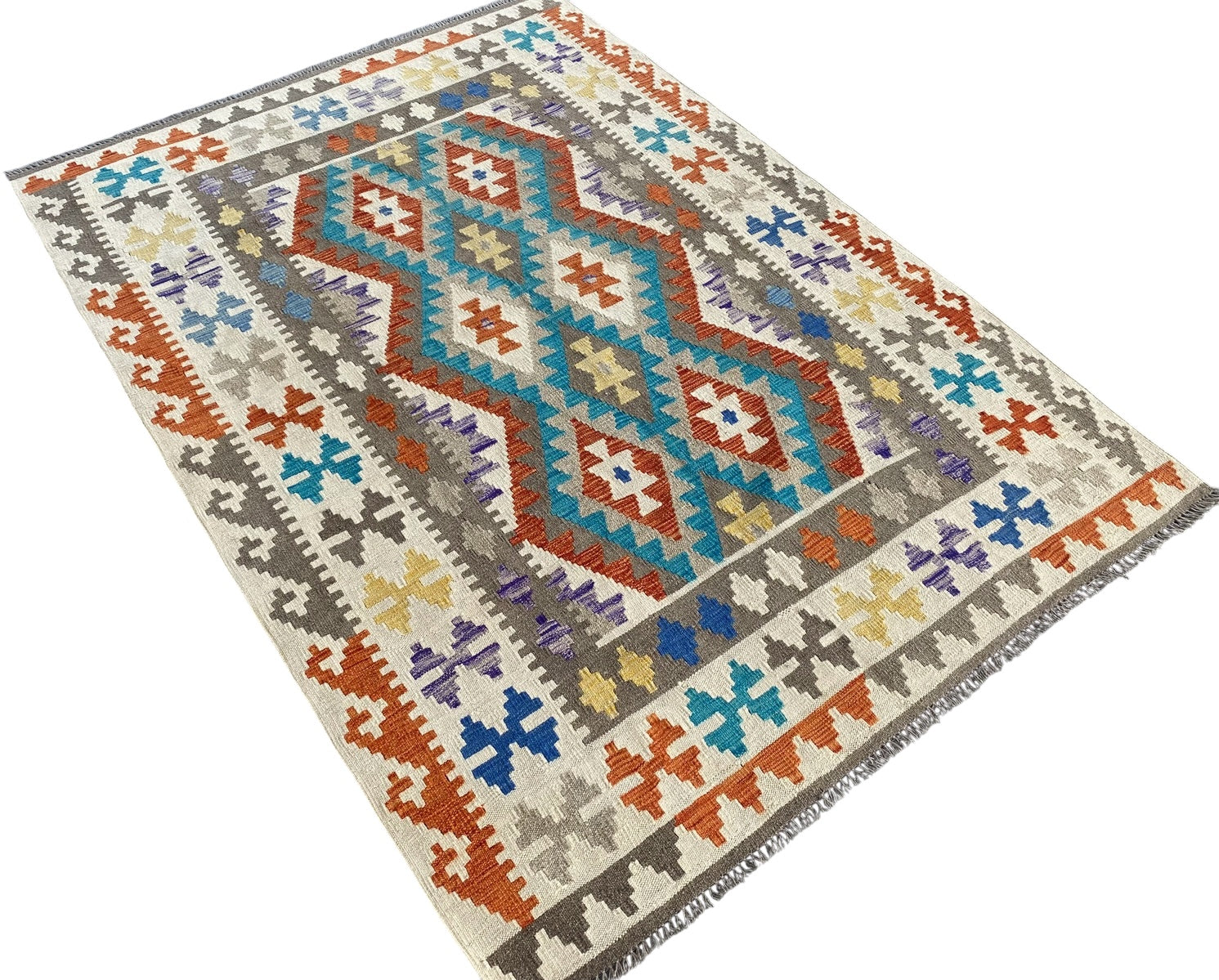 Handmade Afghan  Kilim Rug  210 CM x 152 CM  SK #1233