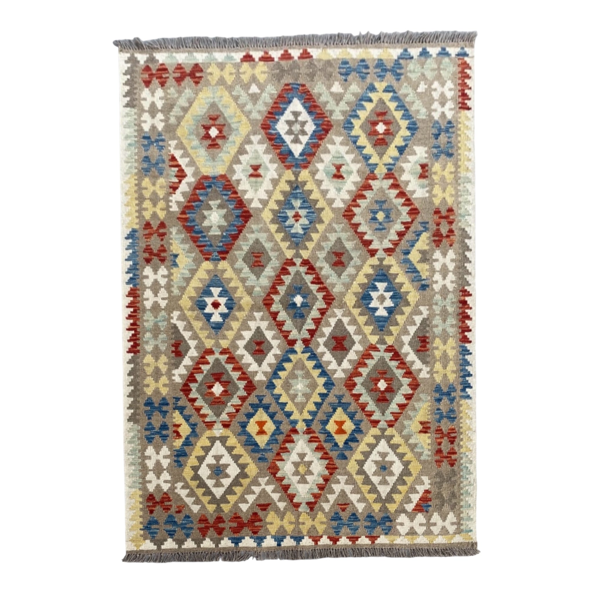 Handmade Afghan  Kilim Rug  194 CM x 149 CM  SK #1235
