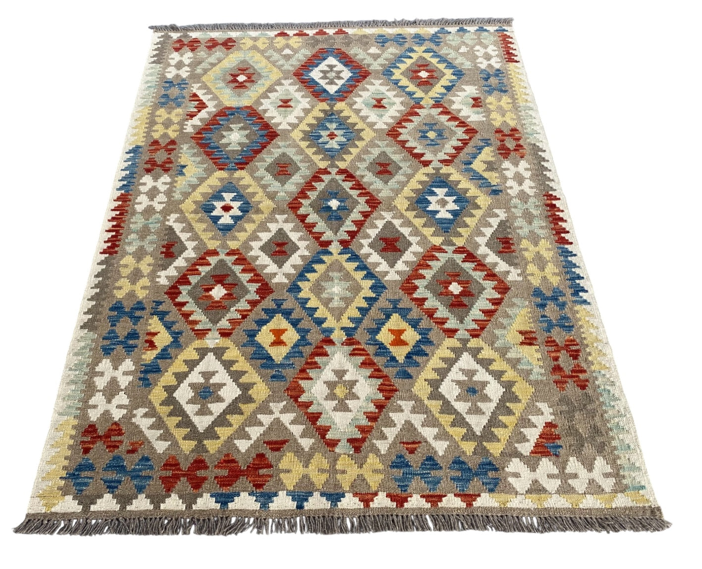 Handmade Afghan  Kilim Rug  194 CM x 149 CM  SK #1235