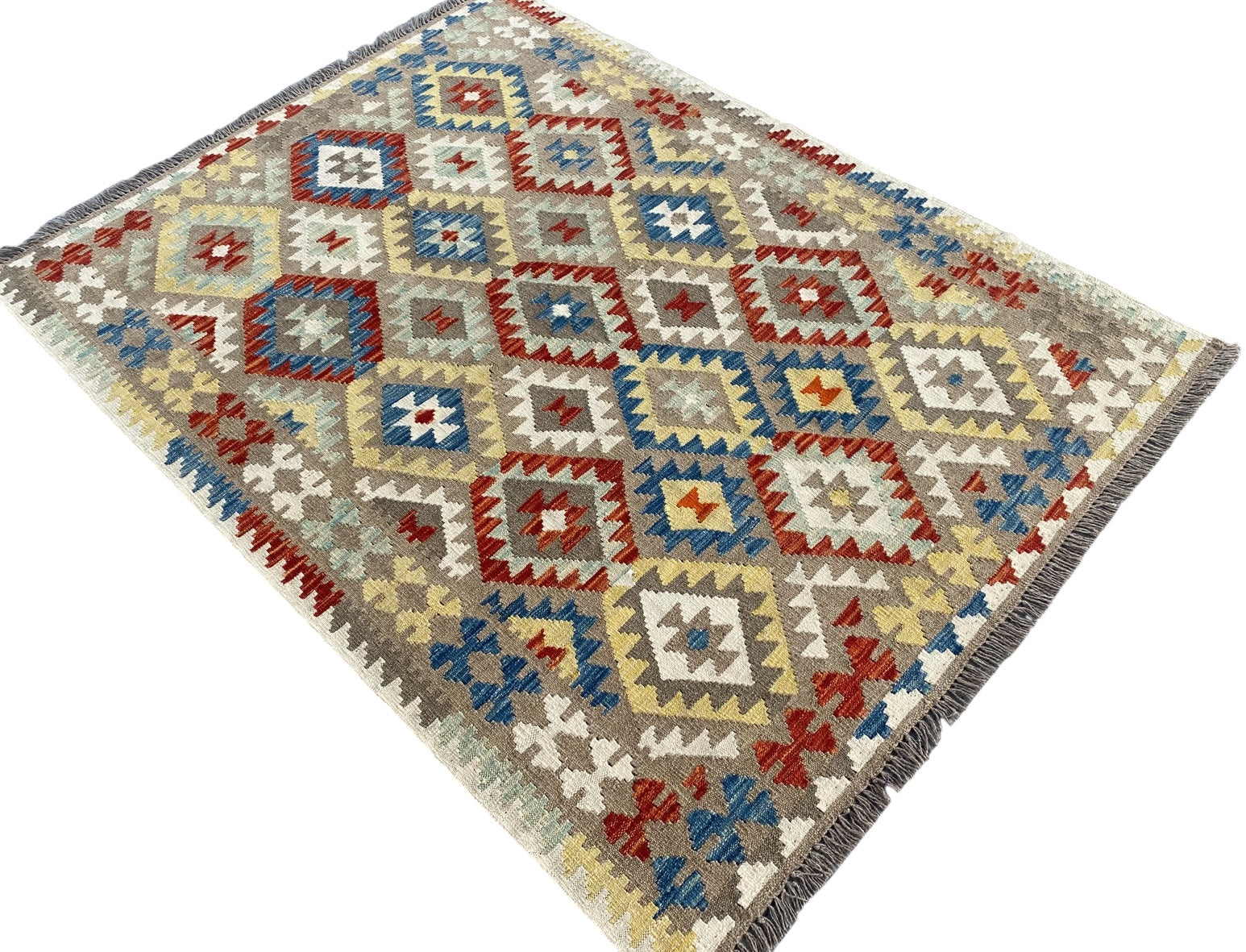 Handmade Afghan  Kilim Rug  194 CM x 149 CM  SK #1235
