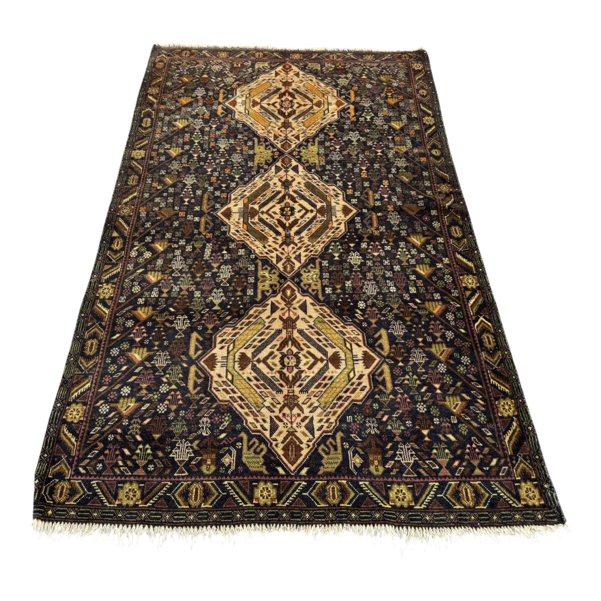 Handmade Traditional Afghan Balochi Rug 192 CM x 117 CM SK#1476