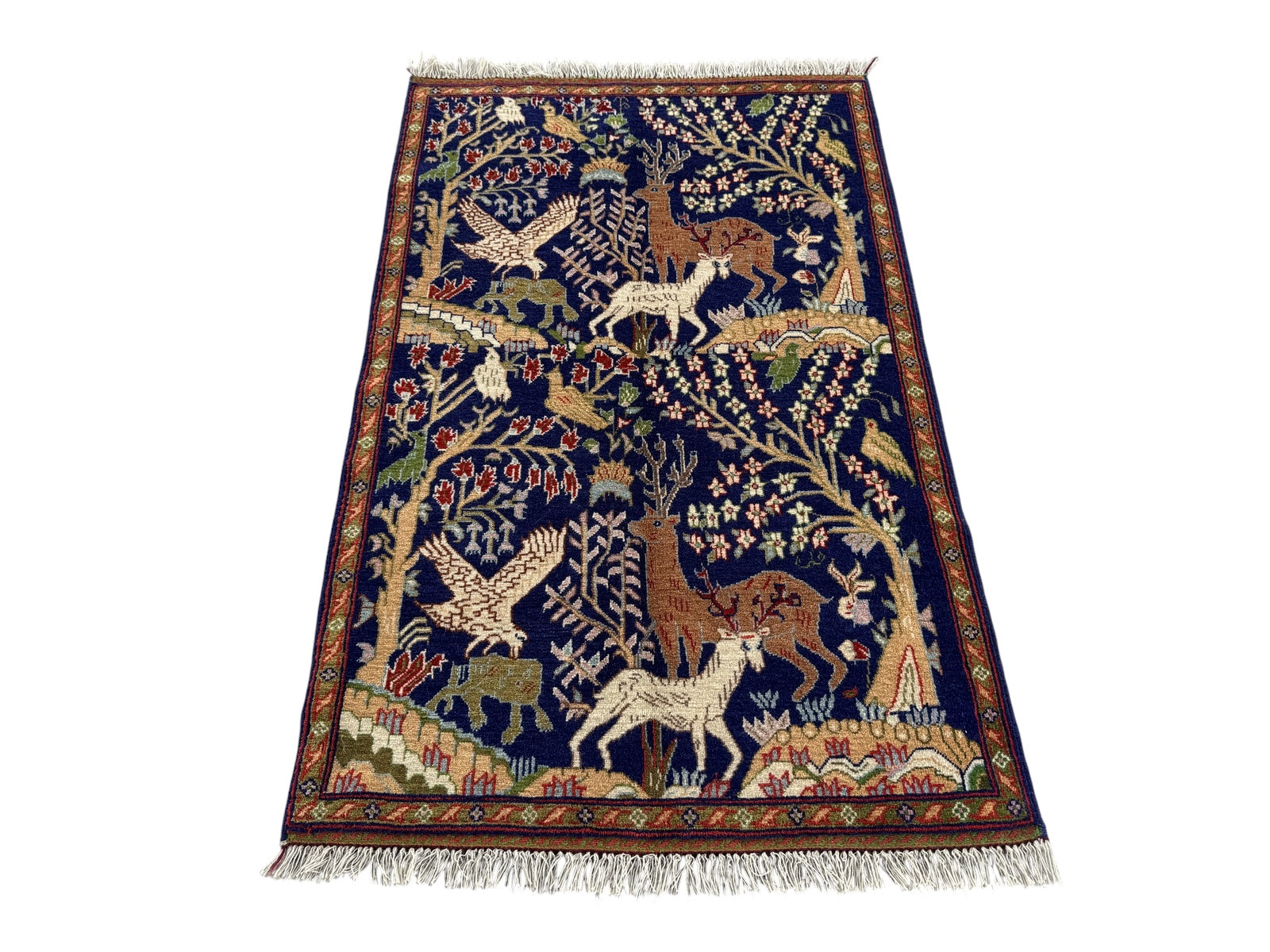 Handmade Traditional Afghan Pictorial Balochi Rug  147 CM x 93 CM SK#1478