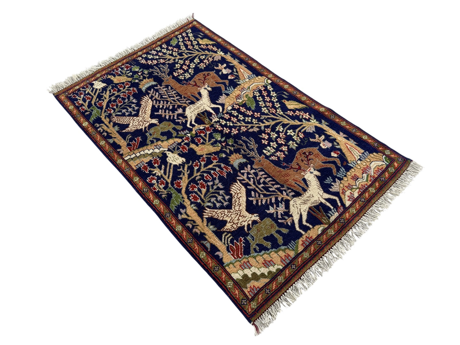Handmade Traditional Afghan Pictorial Balochi Rug  147 CM x 93 CM SK#1478