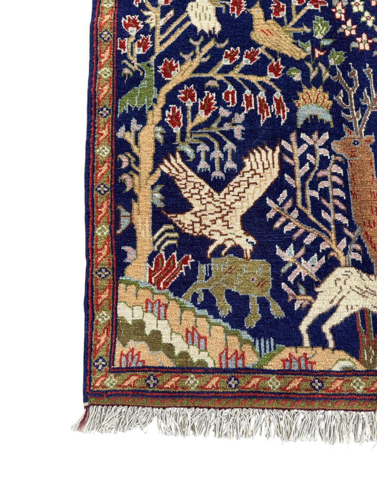 Handmade Traditional Afghan Pictorial Balochi Rug  147 CM x 93 CM SK#1478