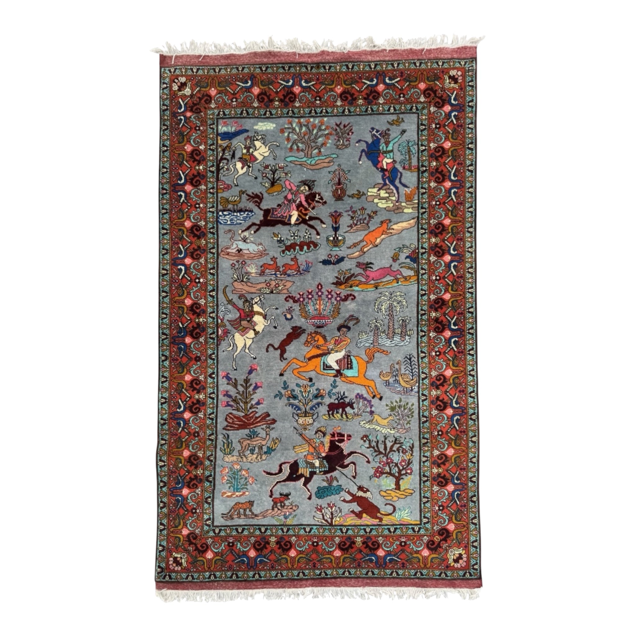 Handmade Traditional Afghan Pictorial Balochi Rug   203 CM x 132 CM SK#1479