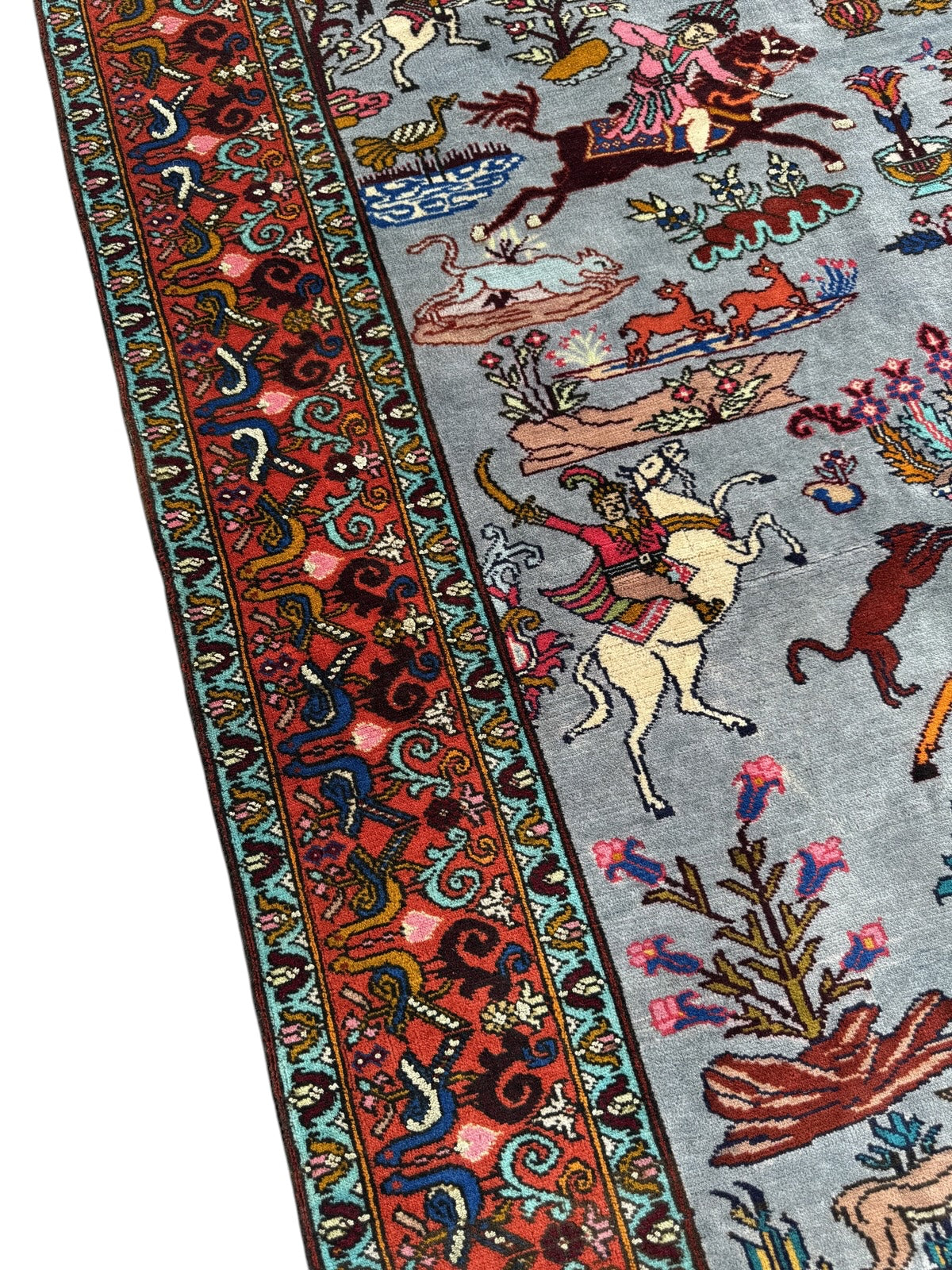 Handmade Traditional Afghan Pictorial Balochi Rug   203 CM x 132 CM SK#1479