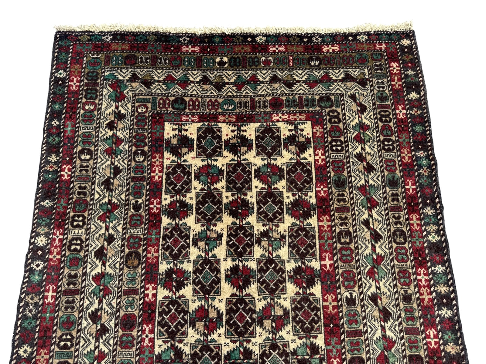 Handmade Traditional Afghan Balochi Rug 195 CM x 116 CM SK#1480