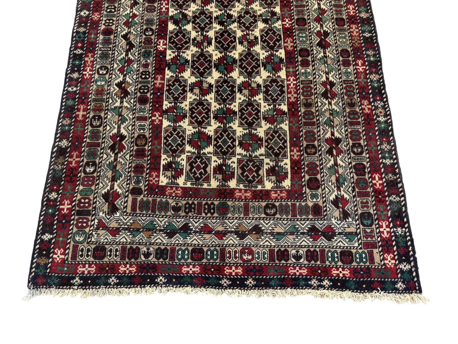 Handmade Traditional Afghan Balochi Rug 195 CM x 116 CM SK#1480