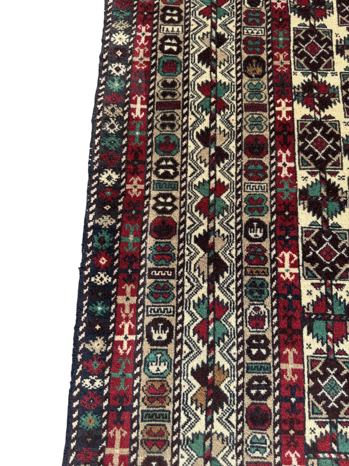 Handmade Traditional Afghan Balochi Rug 195 CM x 116 CM SK#1480