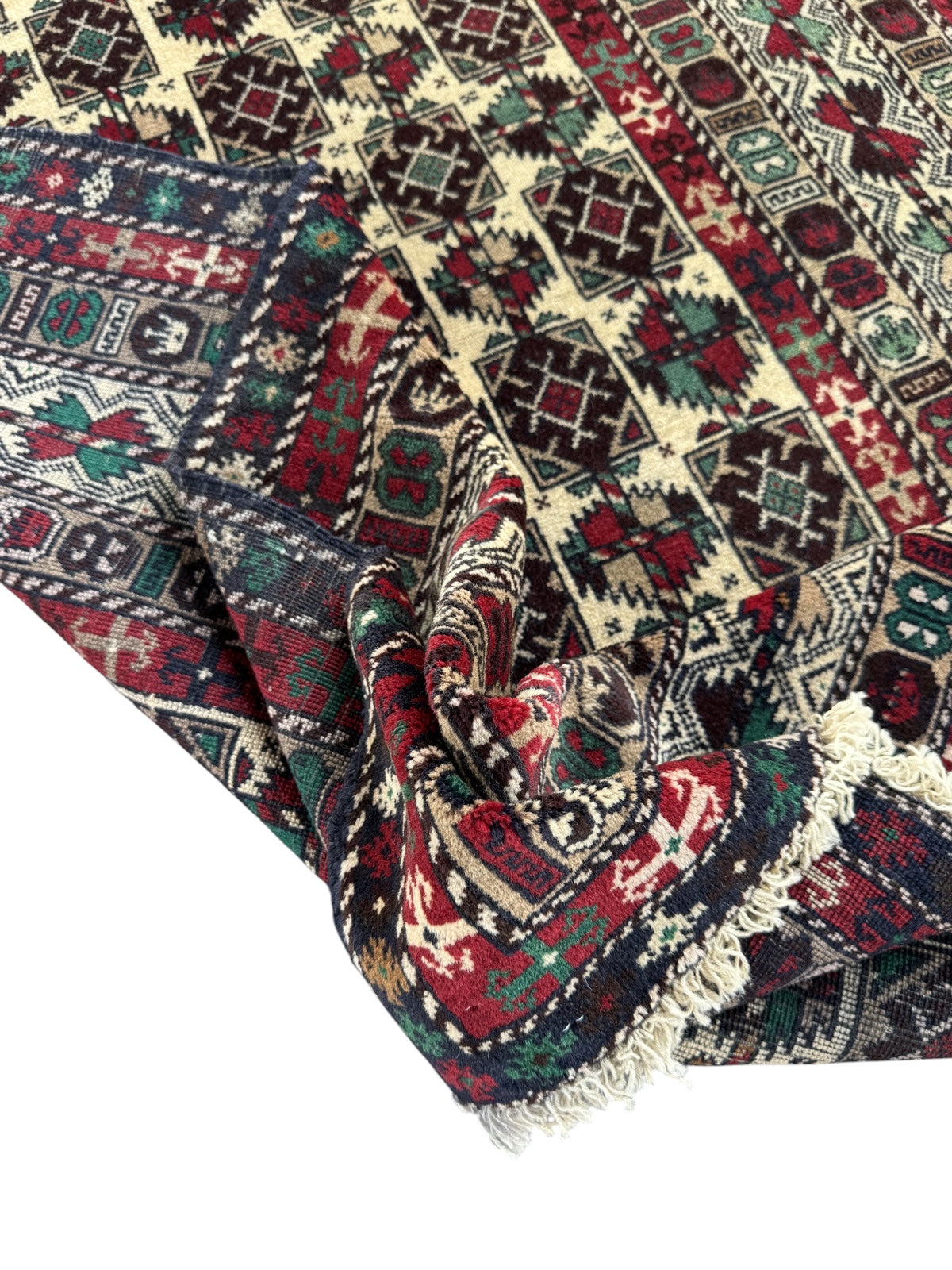 Handmade Traditional Afghan Balochi Rug 195 CM x 116 CM SK#1480