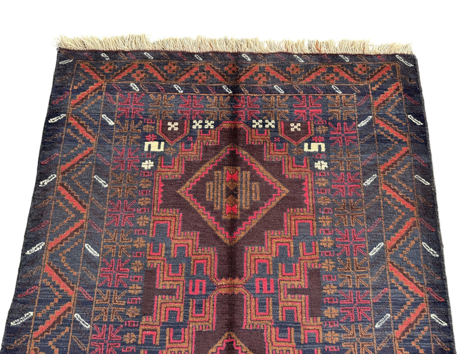 Handmade Traditional Afghan Balochi Rug 187 CM x 115 CM SK#1481
