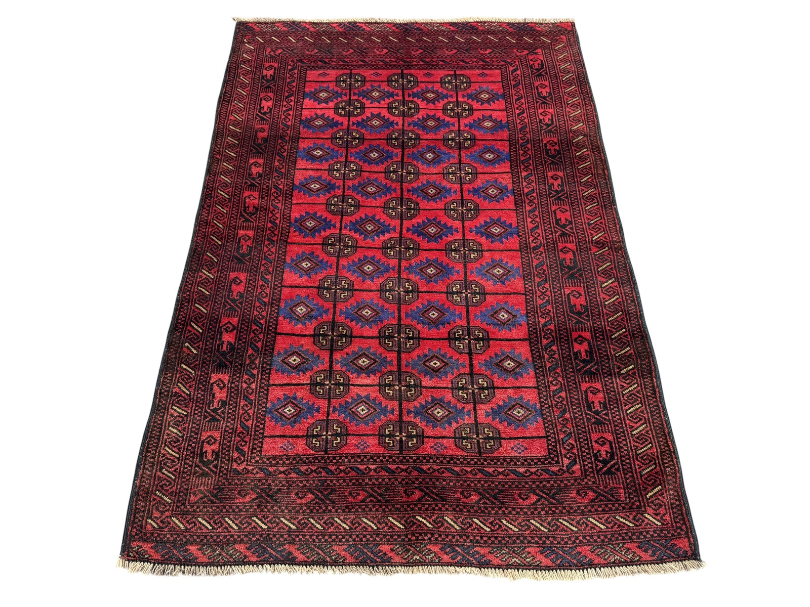 Handmade Traditional Afghan Balochi Rug 170 CM x 117 CM SK#1483