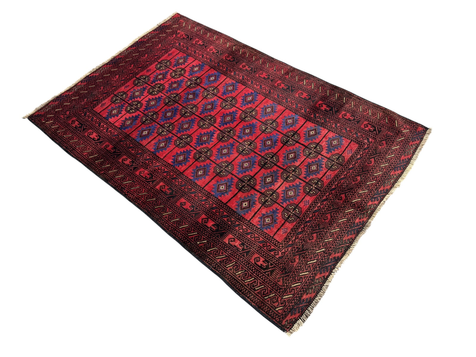 Handmade Traditional Afghan Balochi Rug 170 CM x 117 CM SK#1483