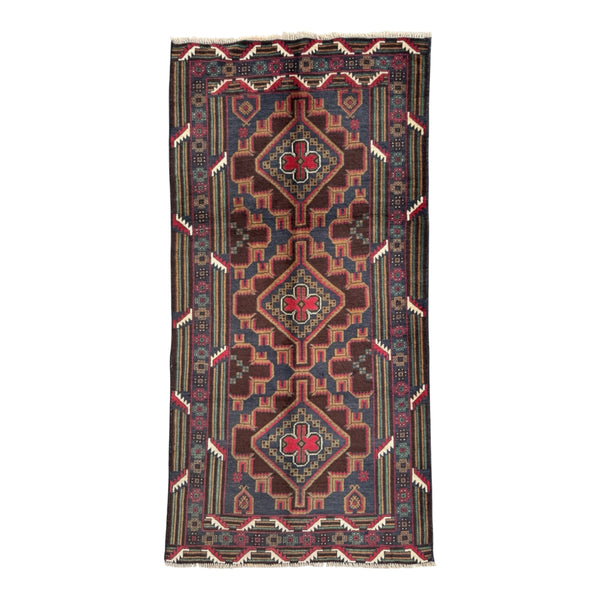 Handmade Traditional Afghan Balochi Rug 119 CM x 110 CM SK#1482