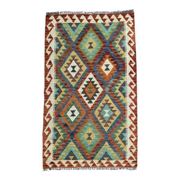 Handmade Afghan Kilim Rug 154 CM x 104 CM Sk#1450
