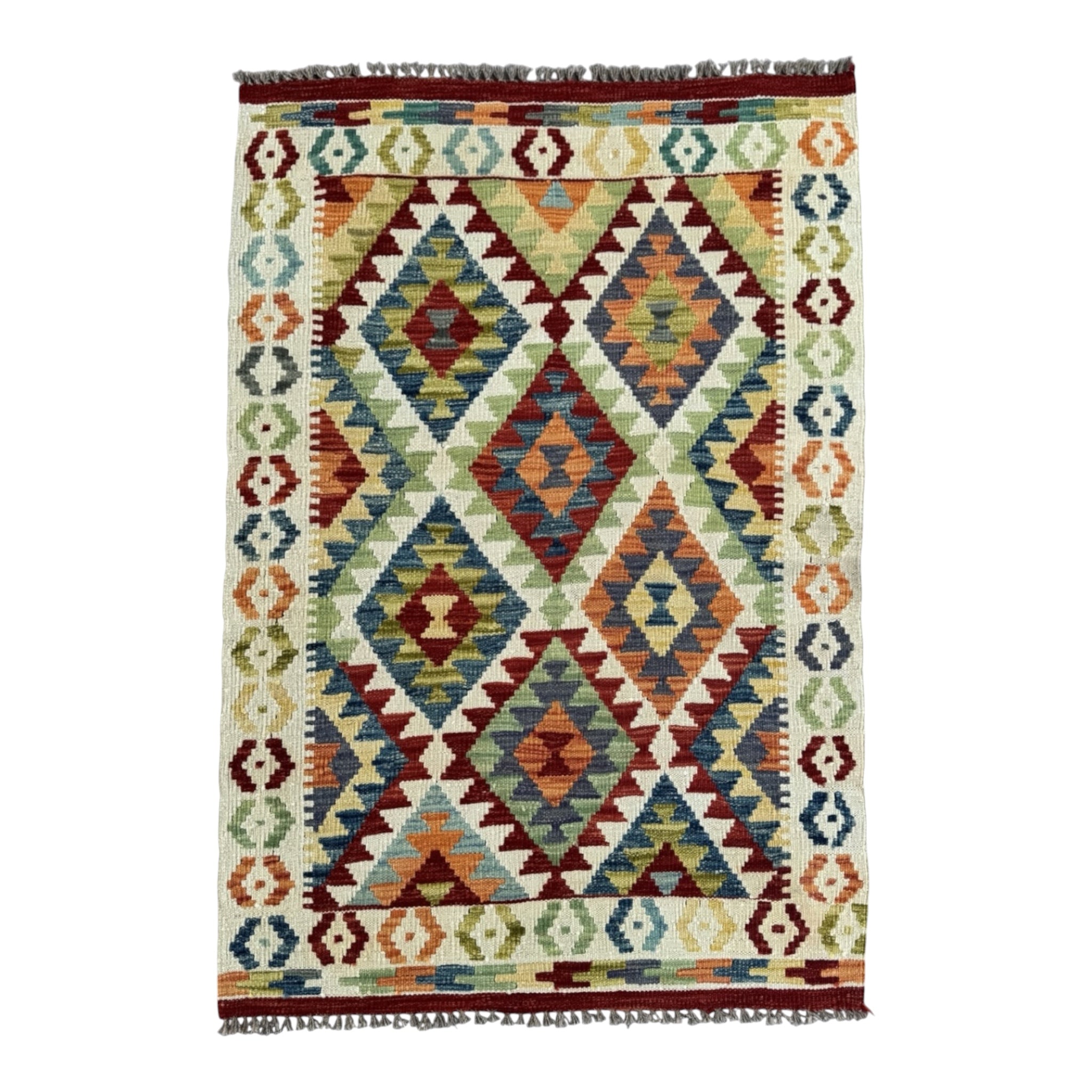 Handmade Afghan Kilim Rug 142 CM x 103 CM Sk#1451