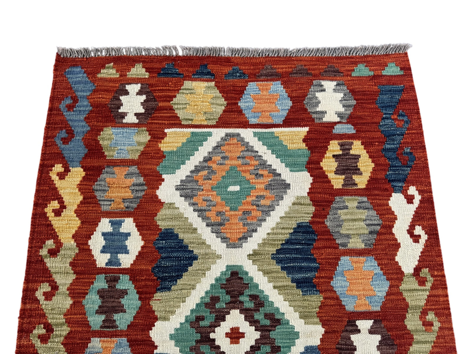 Handmade Afghan Kilim Rug 150 CM x 102 CM Sk#1452