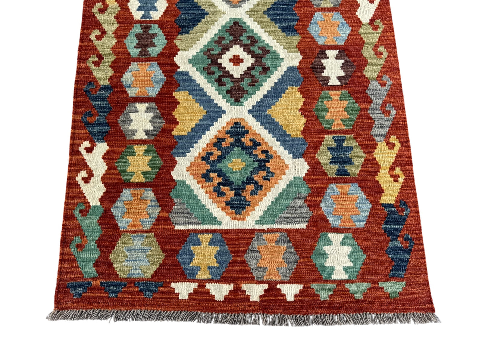 Handmade Afghan Kilim Rug 150 CM x 102 CM Sk#1452