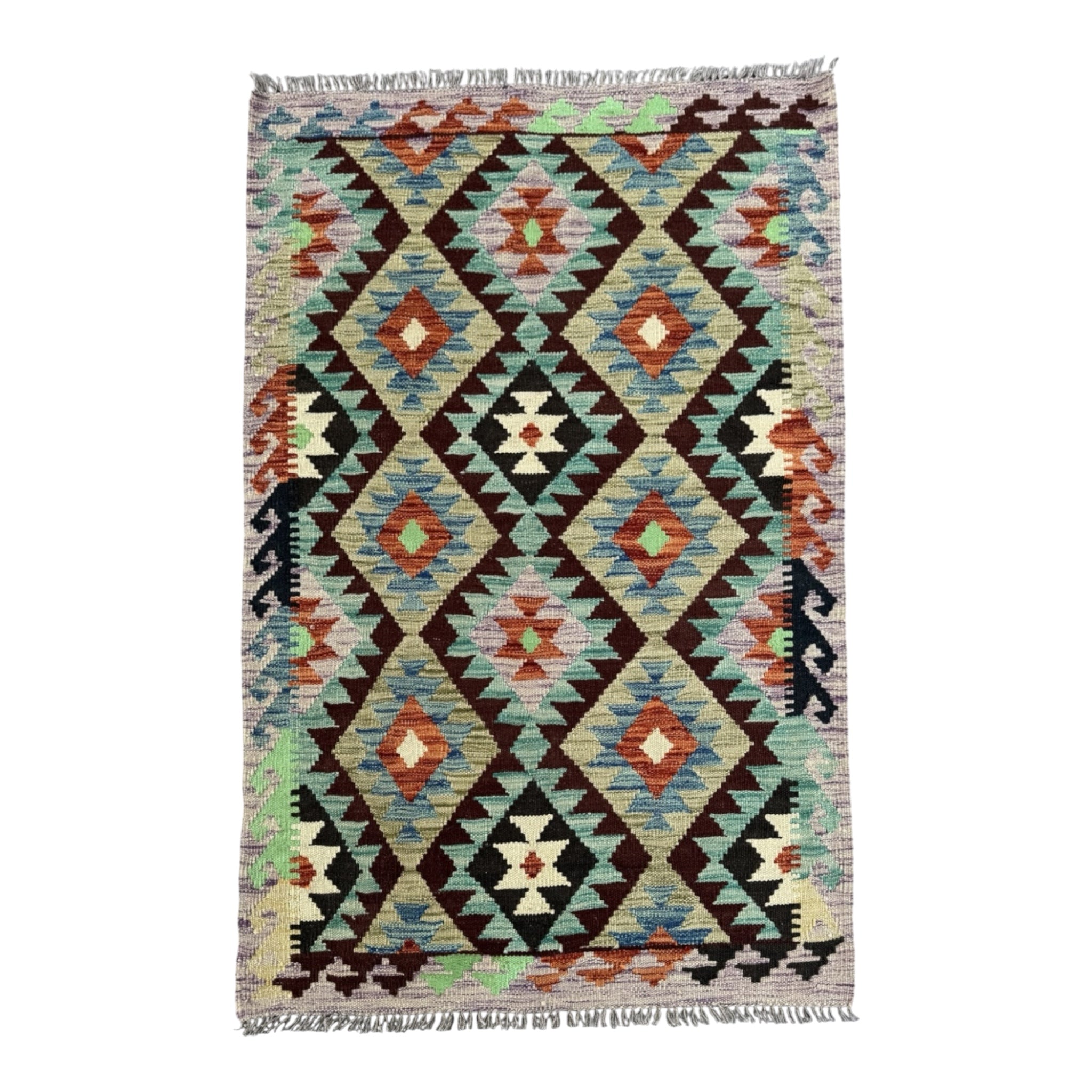 Handmade Afghan Kilim Rug 150 CM x 104 CM Sk#1453