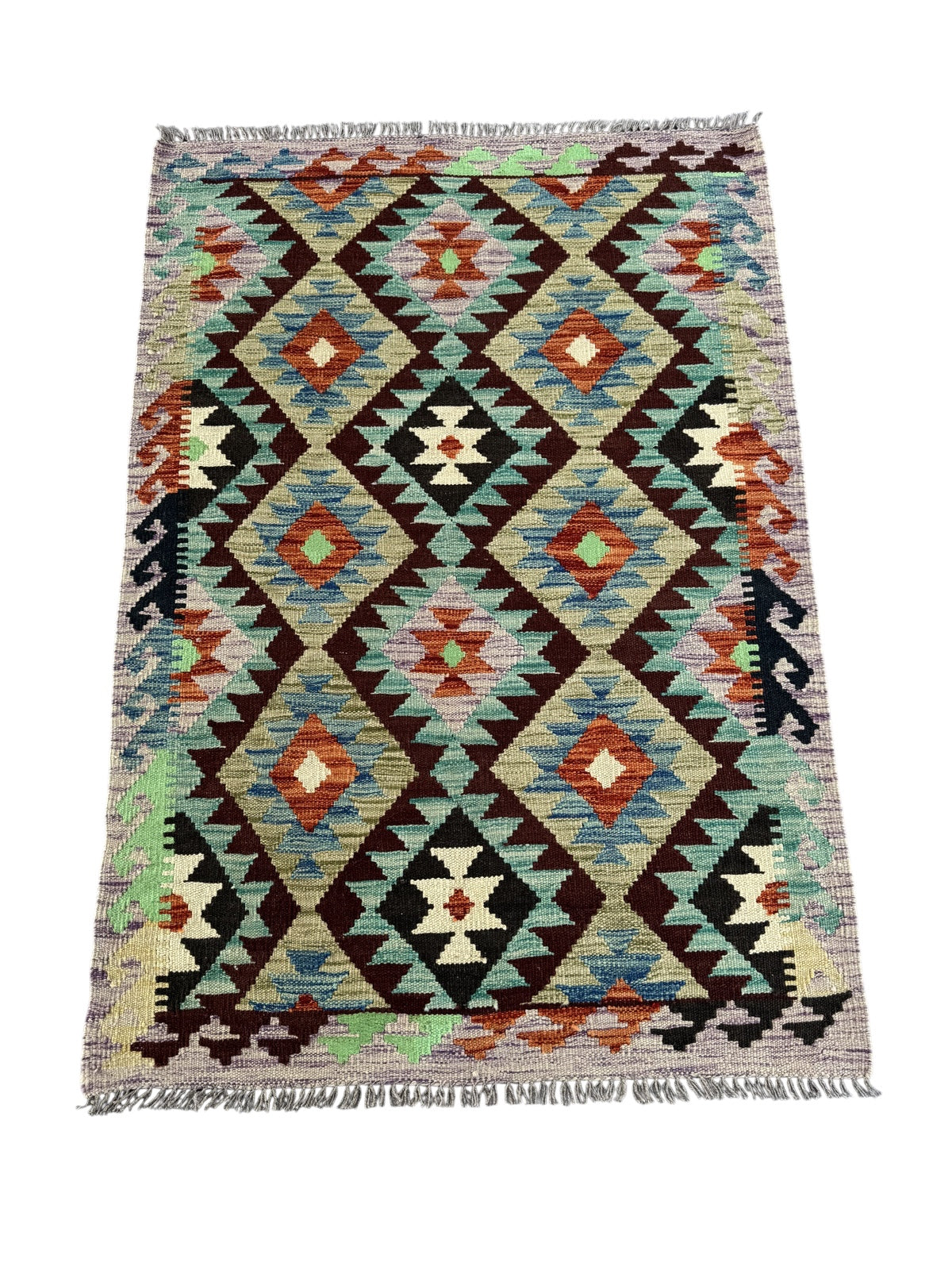 Handmade Afghan Kilim Rug 150 CM x 104 CM Sk#1453