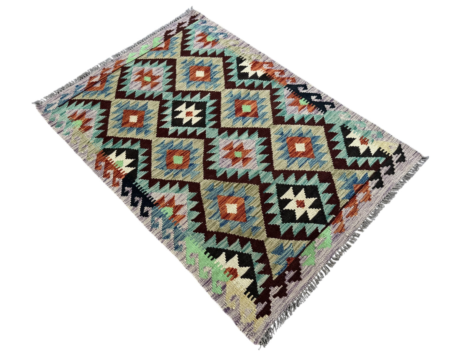 Handmade Afghan Kilim Rug 150 CM x 104 CM Sk#1453