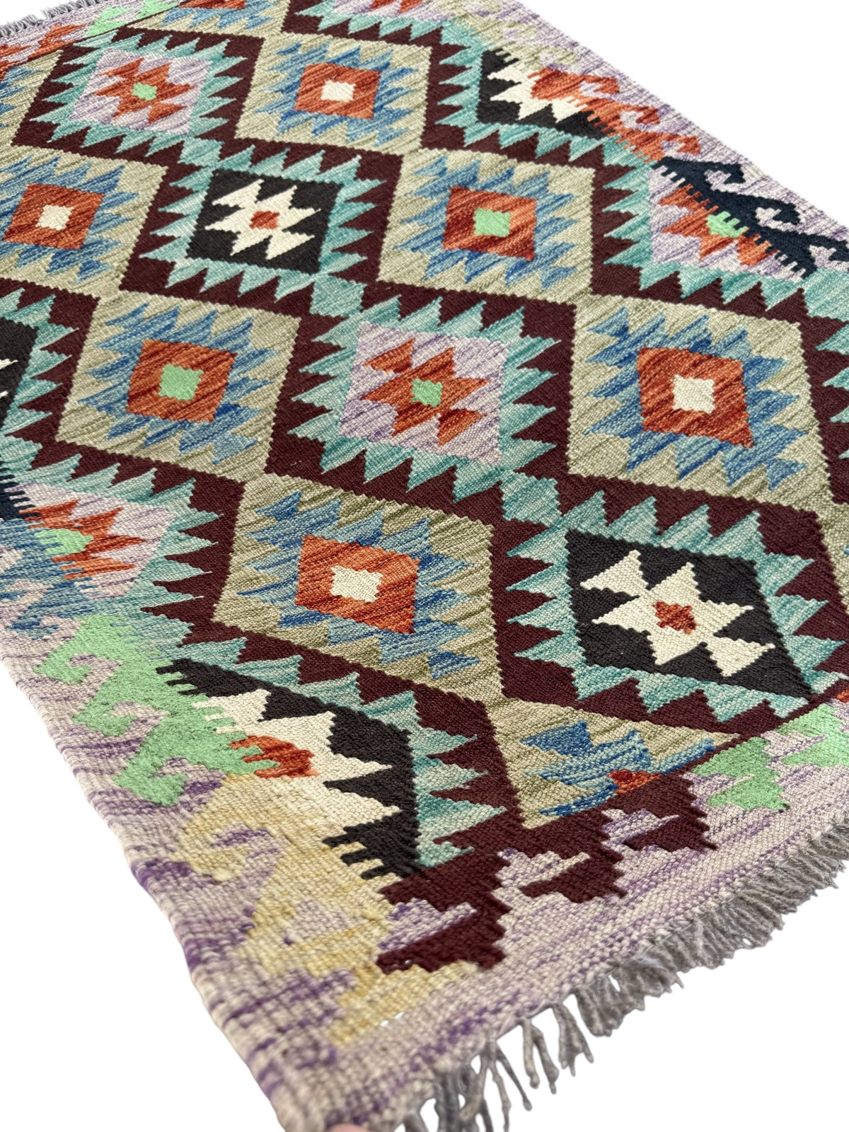 Handmade Afghan Kilim Rug 150 CM x 104 CM Sk#1453