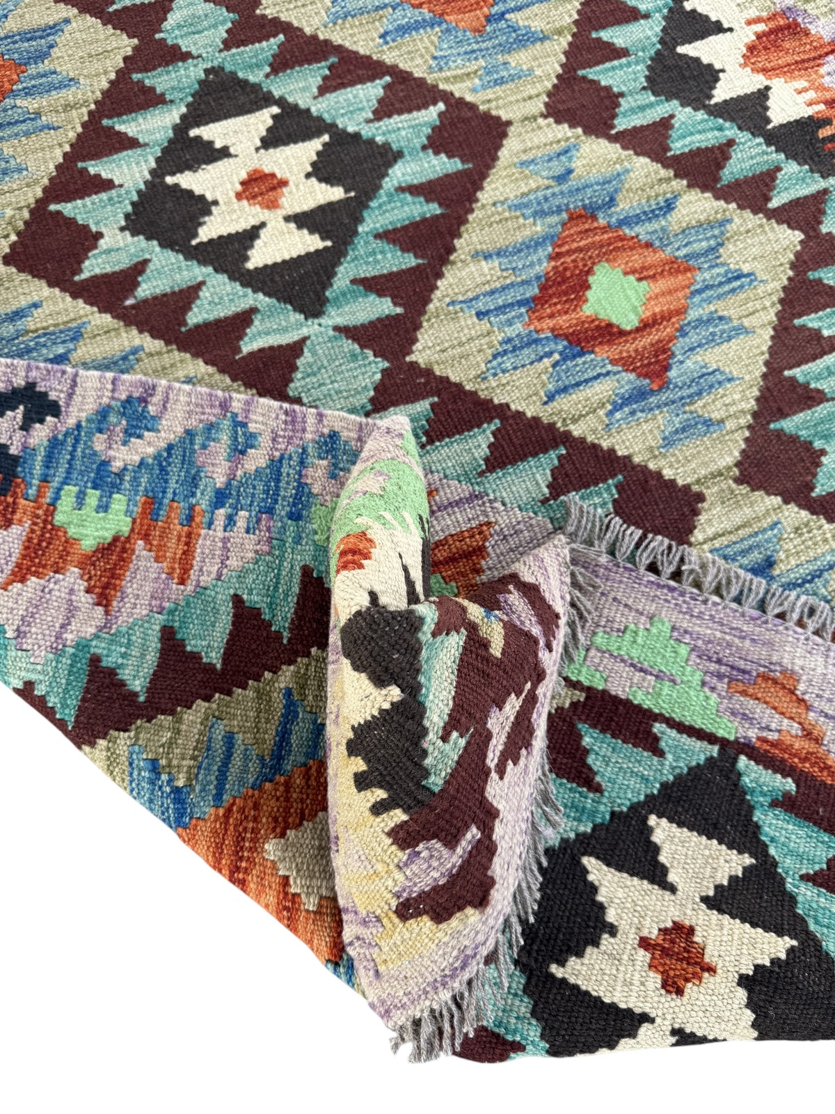 Handmade Afghan Kilim Rug 150 CM x 104 CM Sk#1453