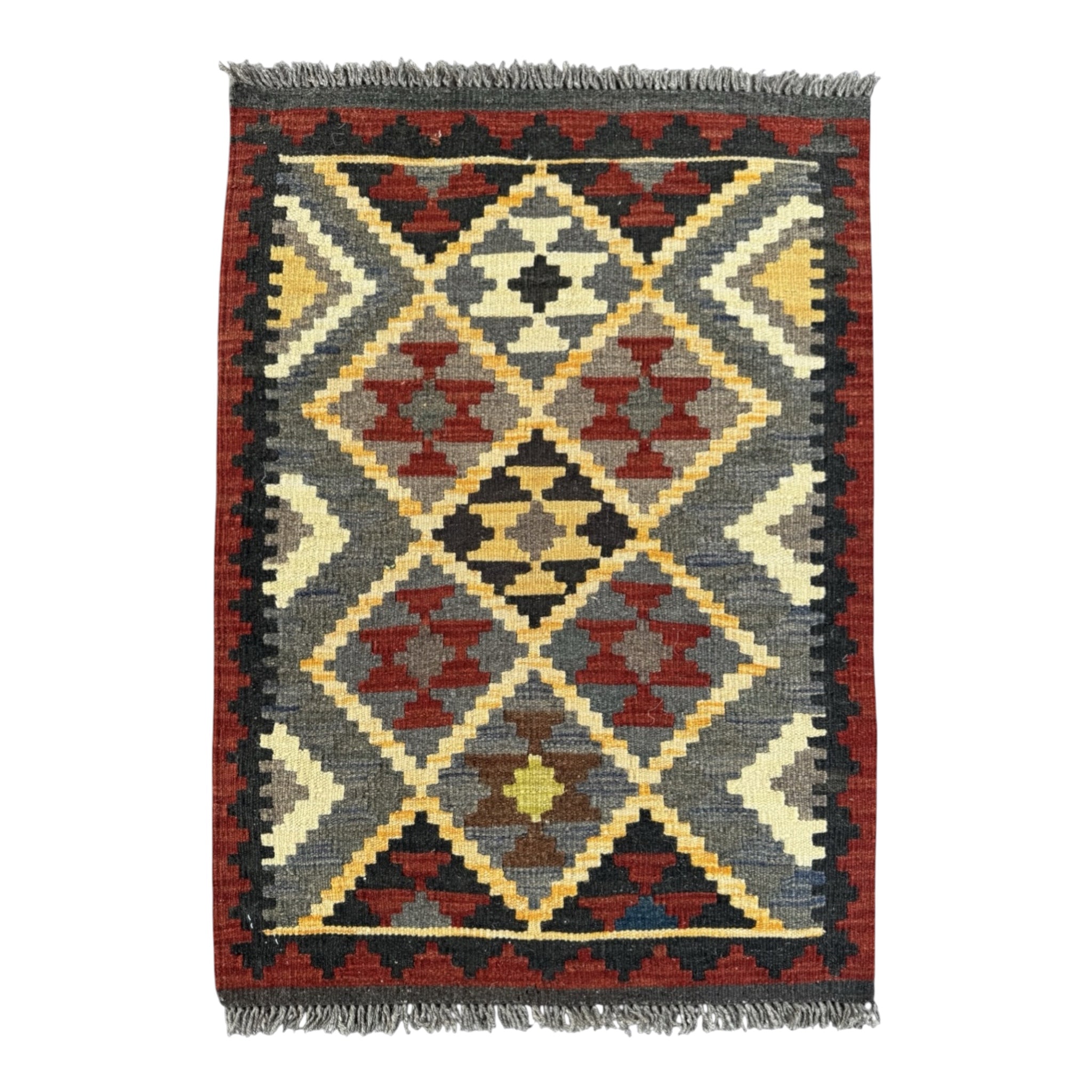Handmade Afghan Kilim Rug 87 CM x 66 CM Sk#1454