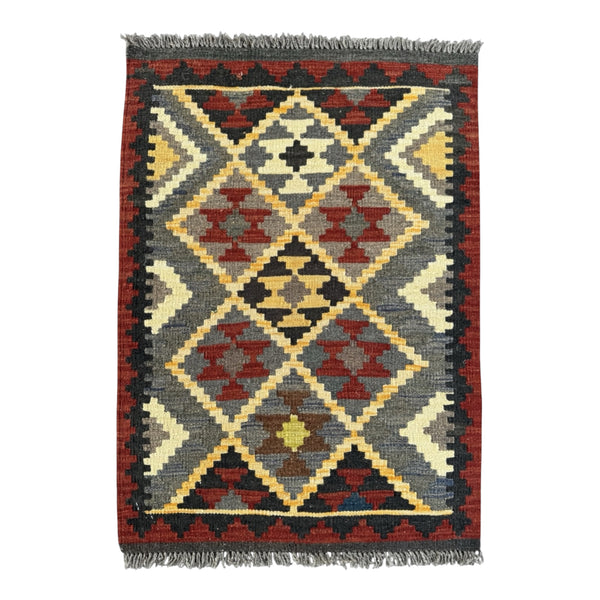 Handmade Afghan Kilim Rug 87 CM x 66 CM Sk#1454