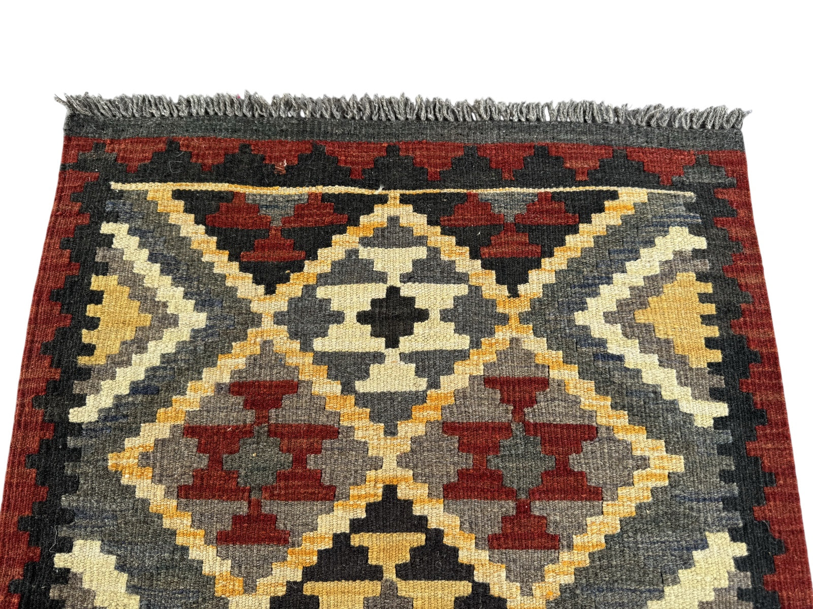 Handmade Afghan Kilim Rug 87 CM x 66 CM Sk#1454