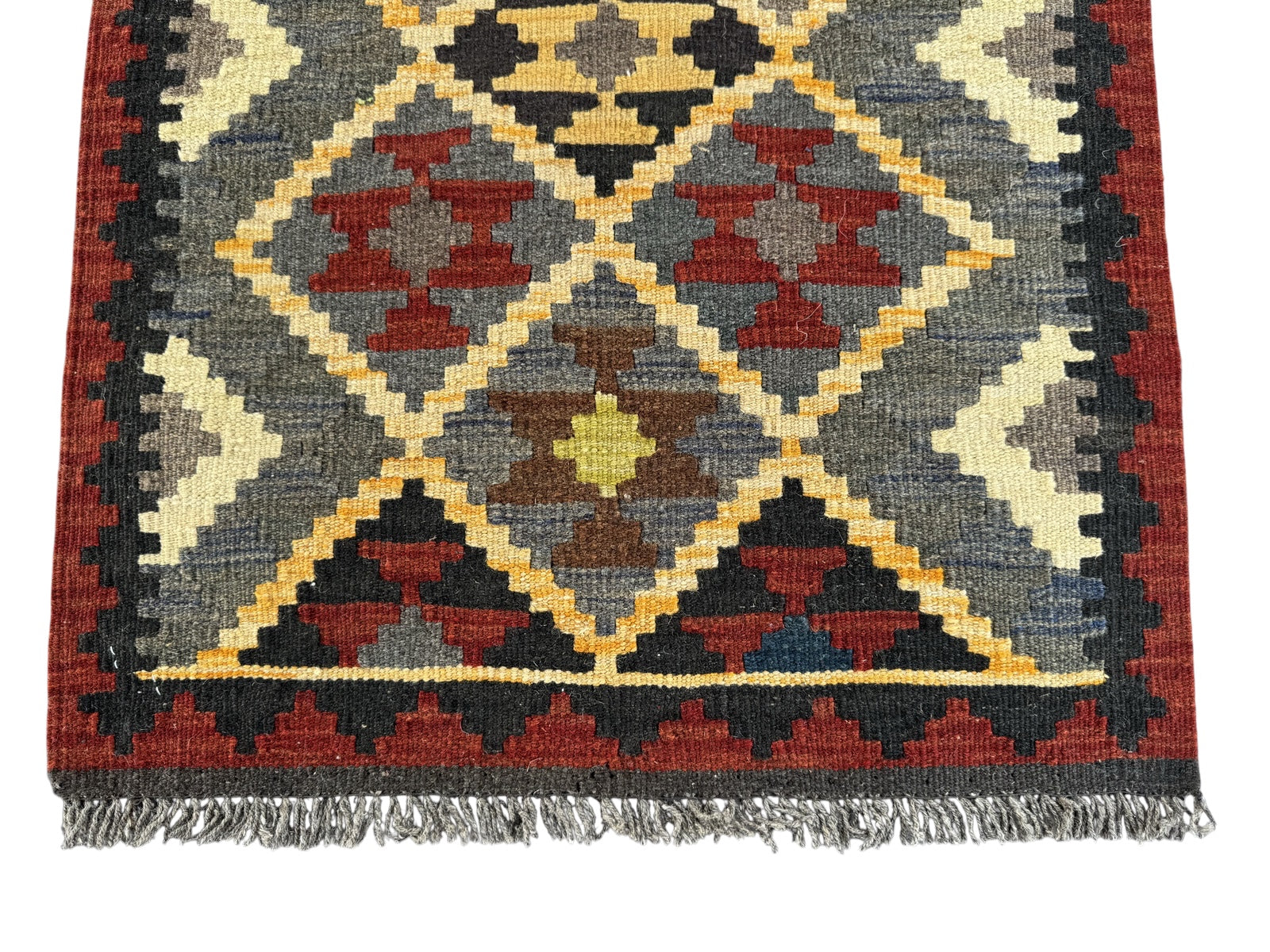 Handmade Afghan Kilim Rug 87 CM x 66 CM Sk#1454