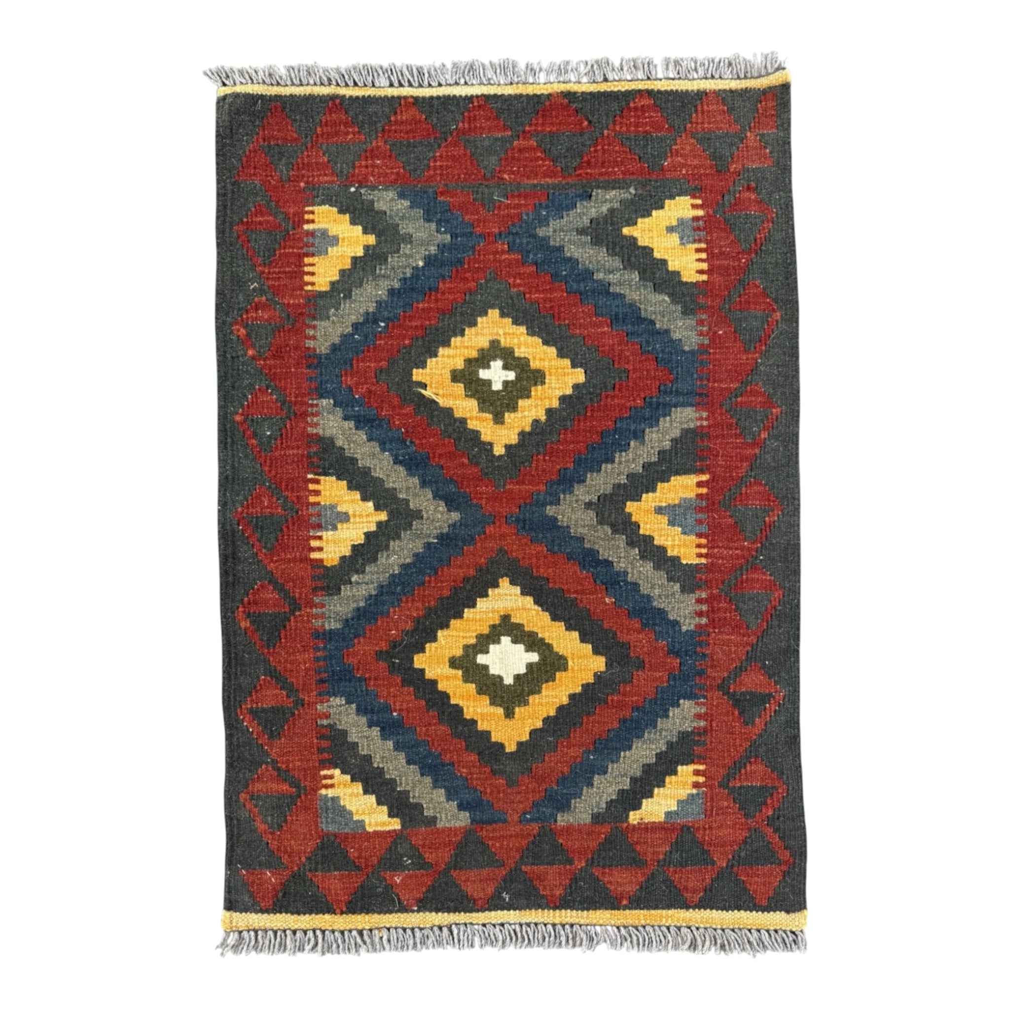 Handmade Afghan Kilim Rug 93 CM x 61 CM Sk#1456