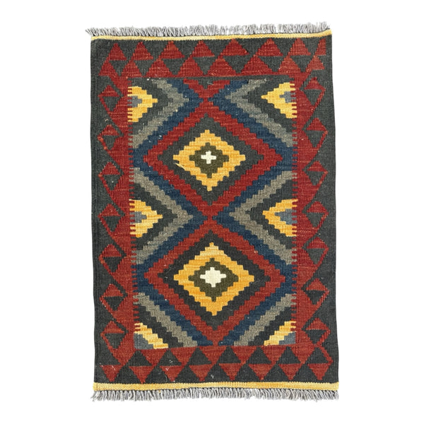 Handmade Afghan Kilim Rug 93 CM x 61 CM Sk#1456