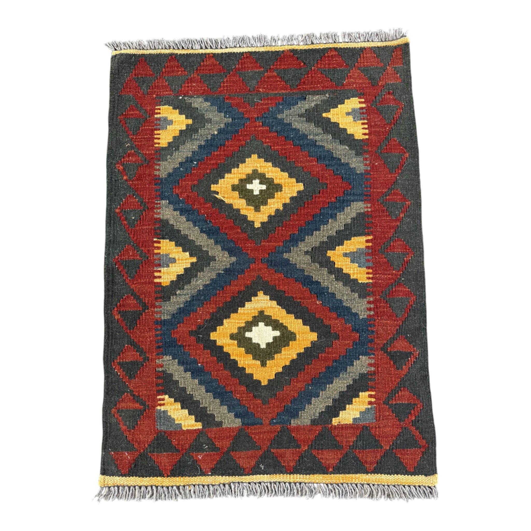 Handmade Afghan Kilim Rug 93 CM x 61 CM Sk#1456