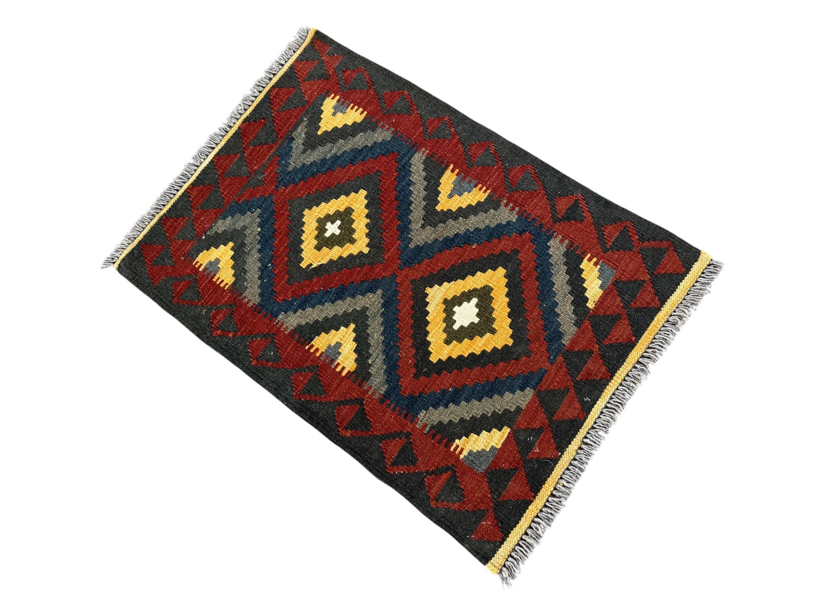 Handmade Afghan Kilim Rug 93 CM x 61 CM Sk#1456