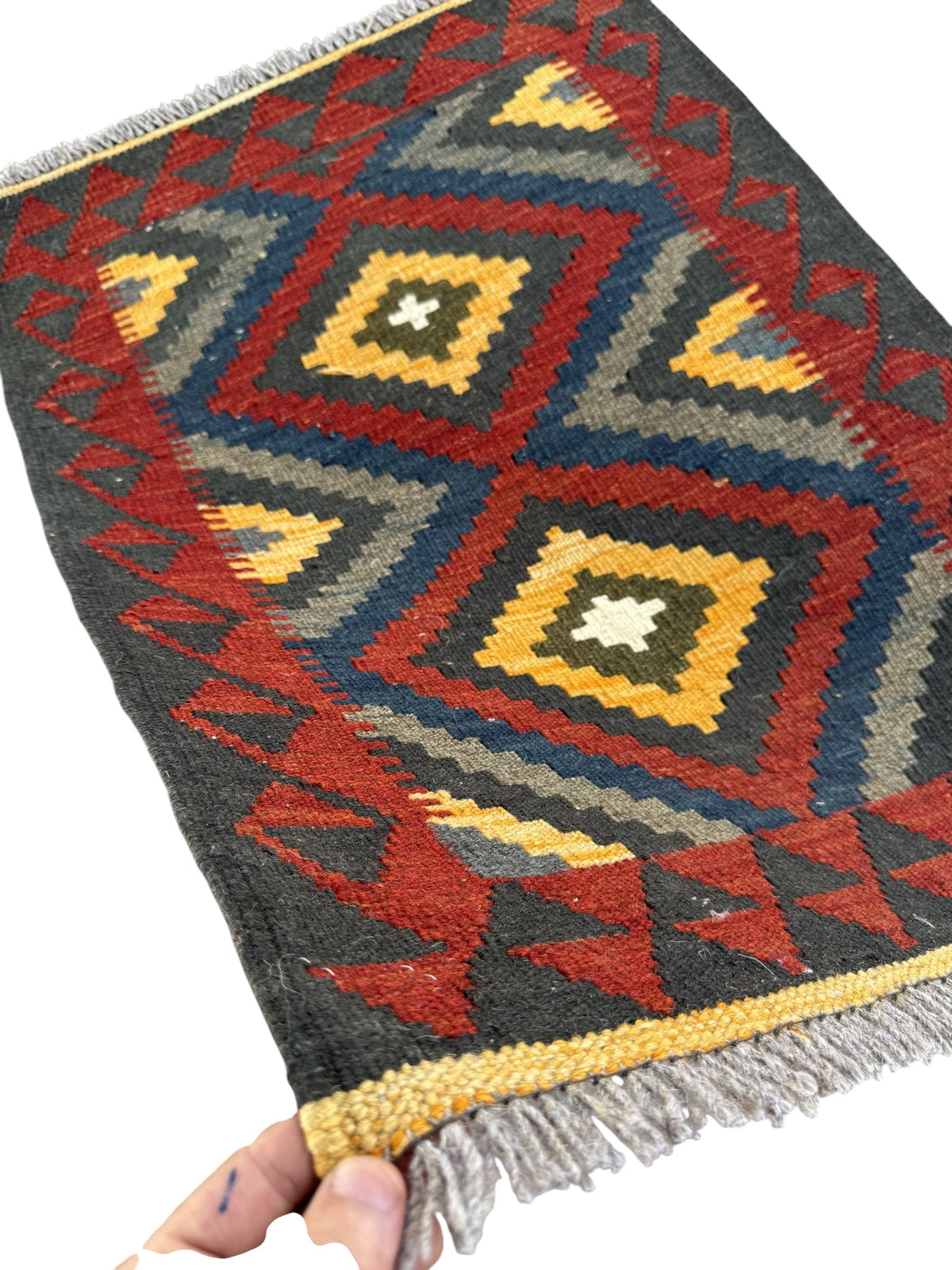 Handmade Afghan Kilim Rug 93 CM x 61 CM Sk#1456