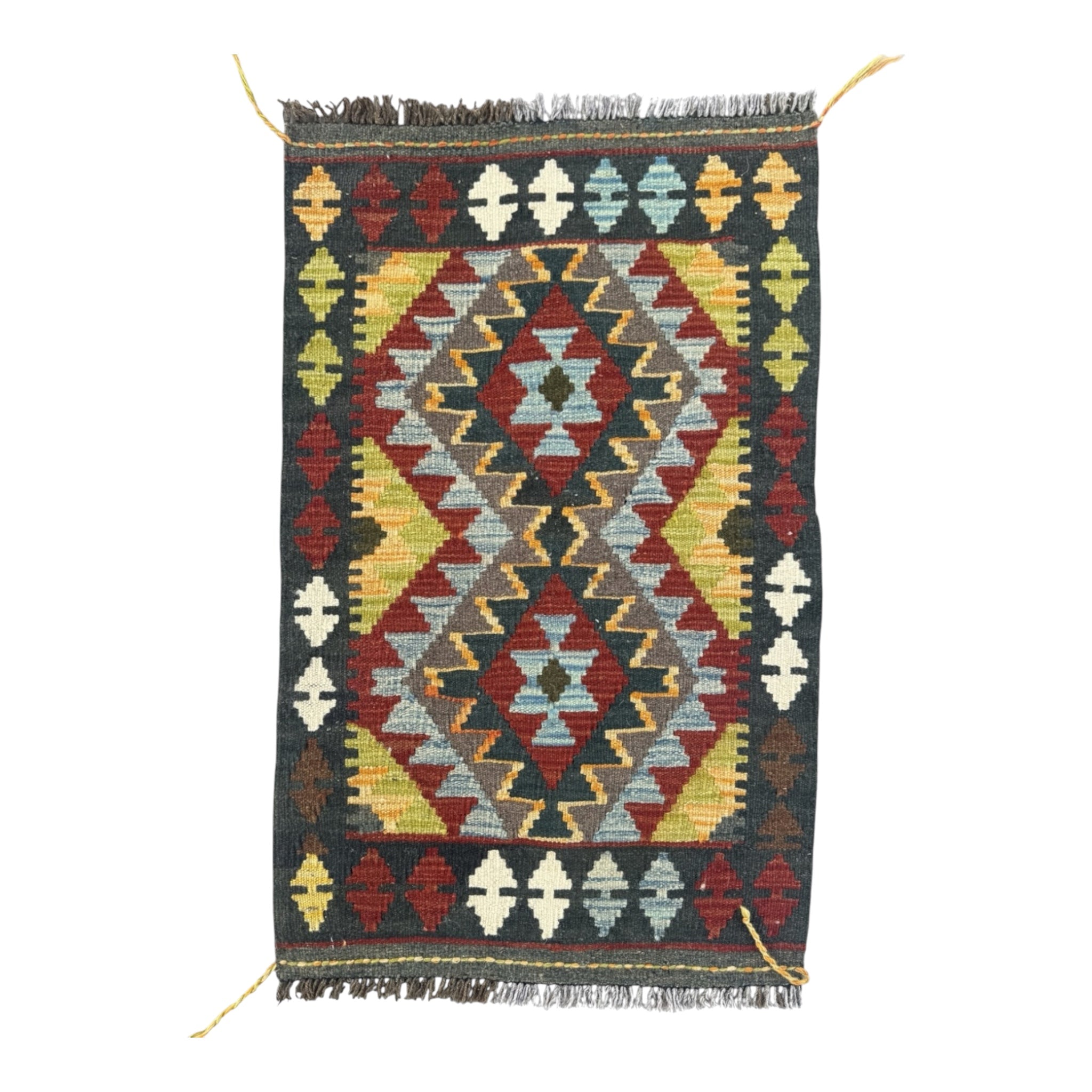Handmade Afghan Kilim Rug 93 CM x 60 CM Sk#1457