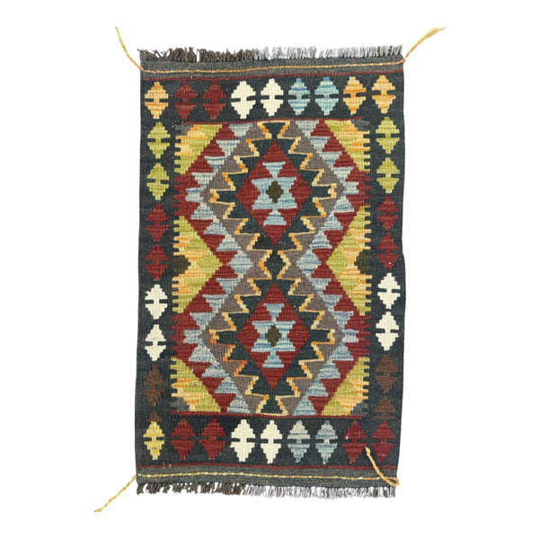 Handmade Afghan Kilim Rug 93 CM x 60 CM Sk#1457