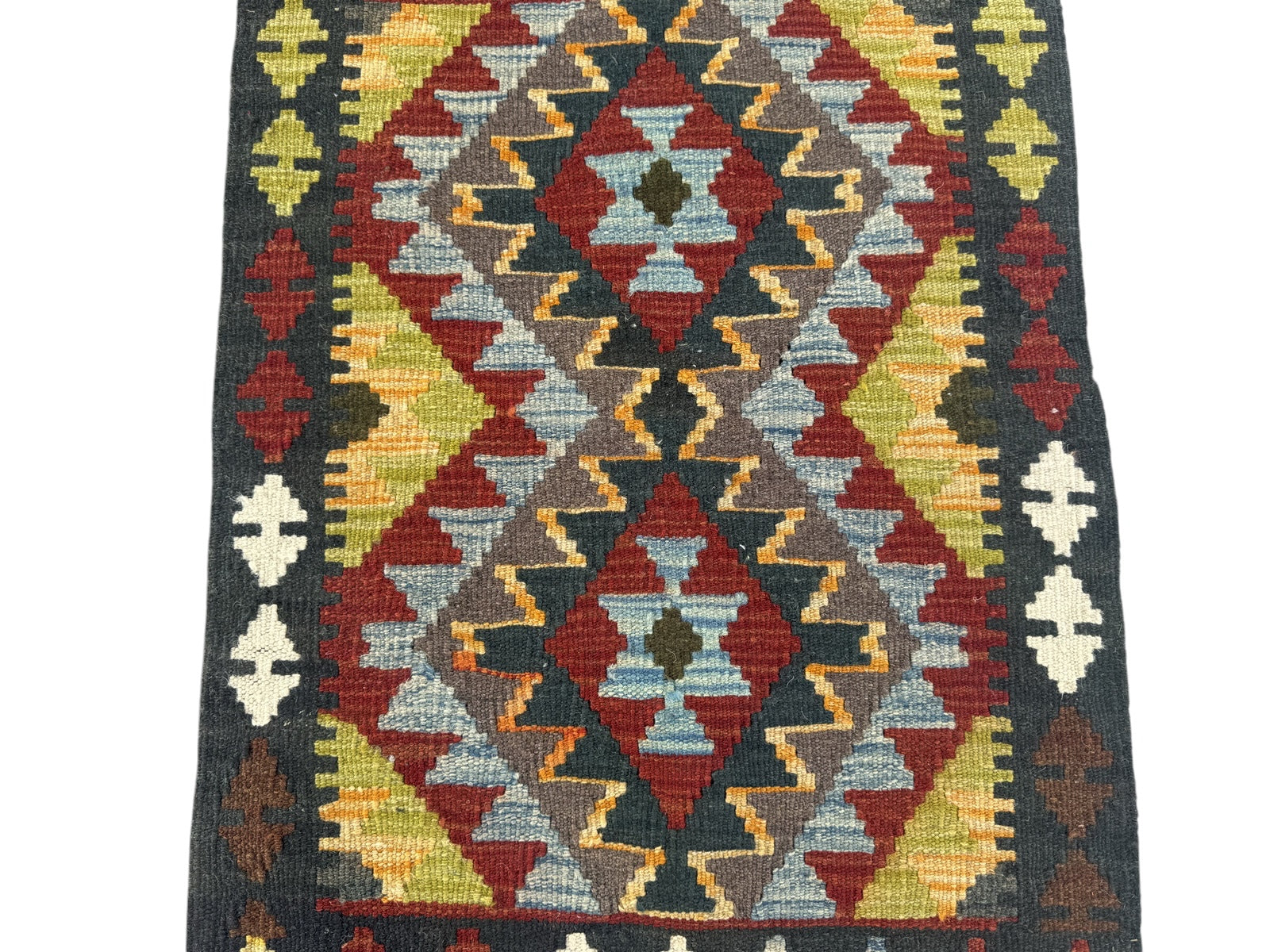 Handmade Afghan Kilim Rug 93 CM x 60 CM Sk#1457