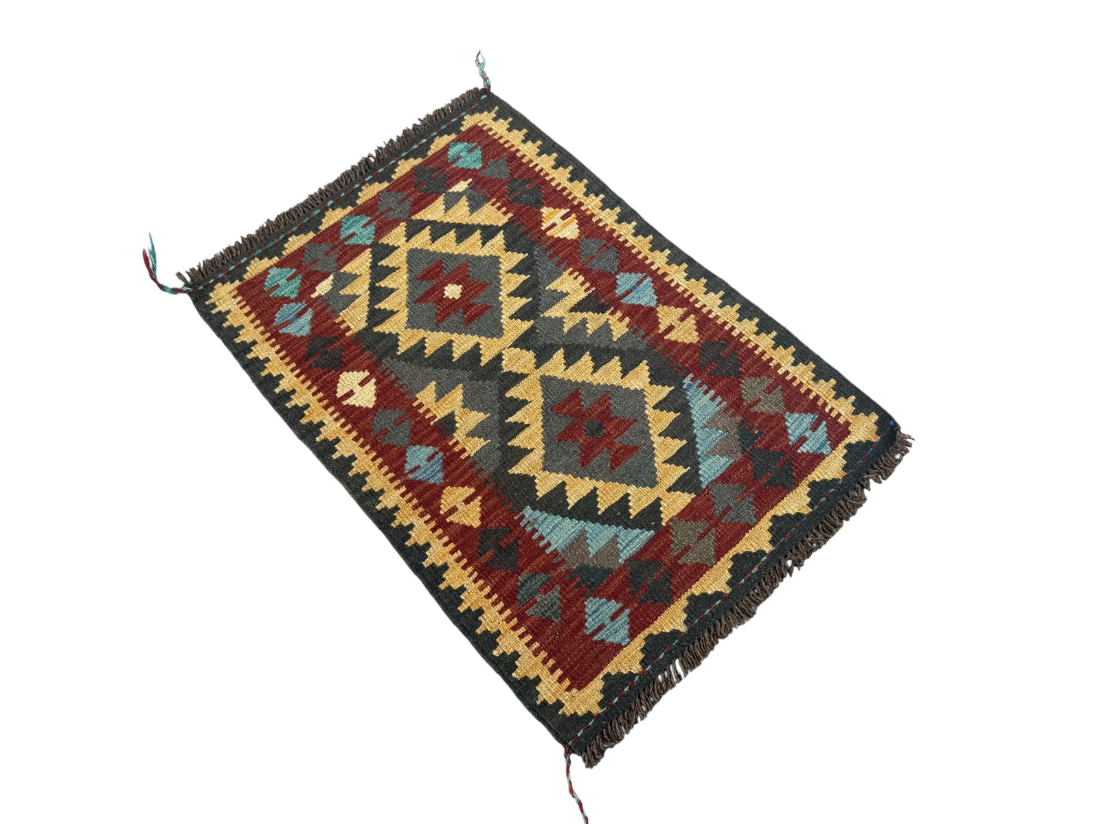 Handmade Afghan Kilim Rug 91 CM x 63 CM Sk#1458