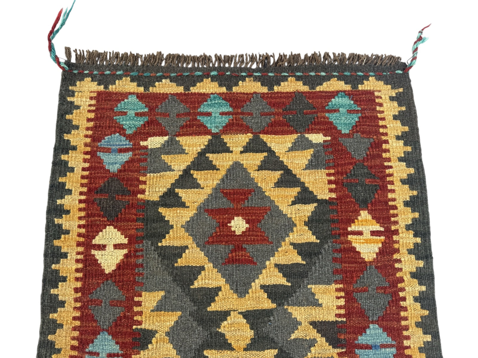 Handmade Afghan Kilim Rug 91 CM x 63 CM Sk#1458