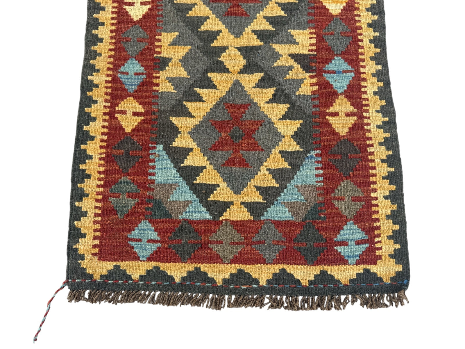 Handmade Afghan Kilim Rug 91 CM x 63 CM Sk#1458