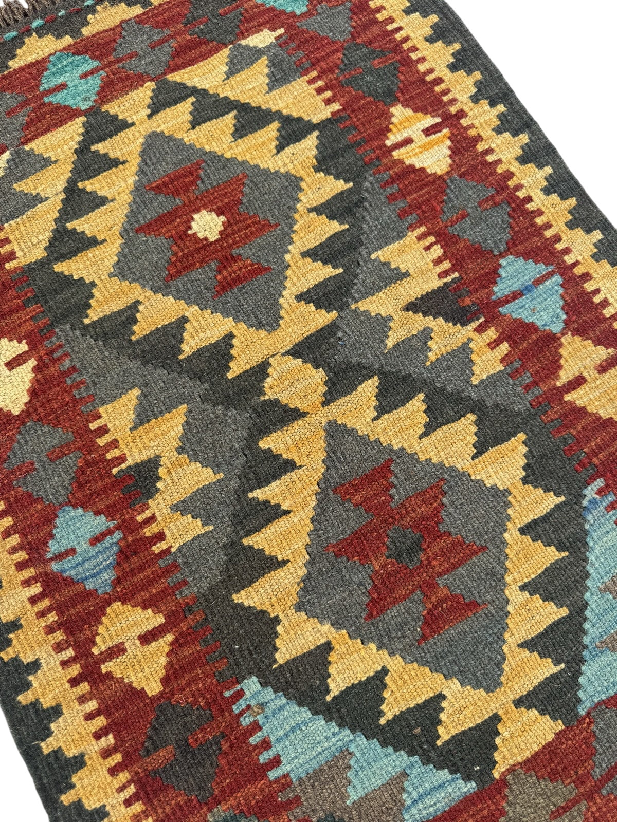 Handmade Afghan Kilim Rug 91 CM x 63 CM Sk#1458