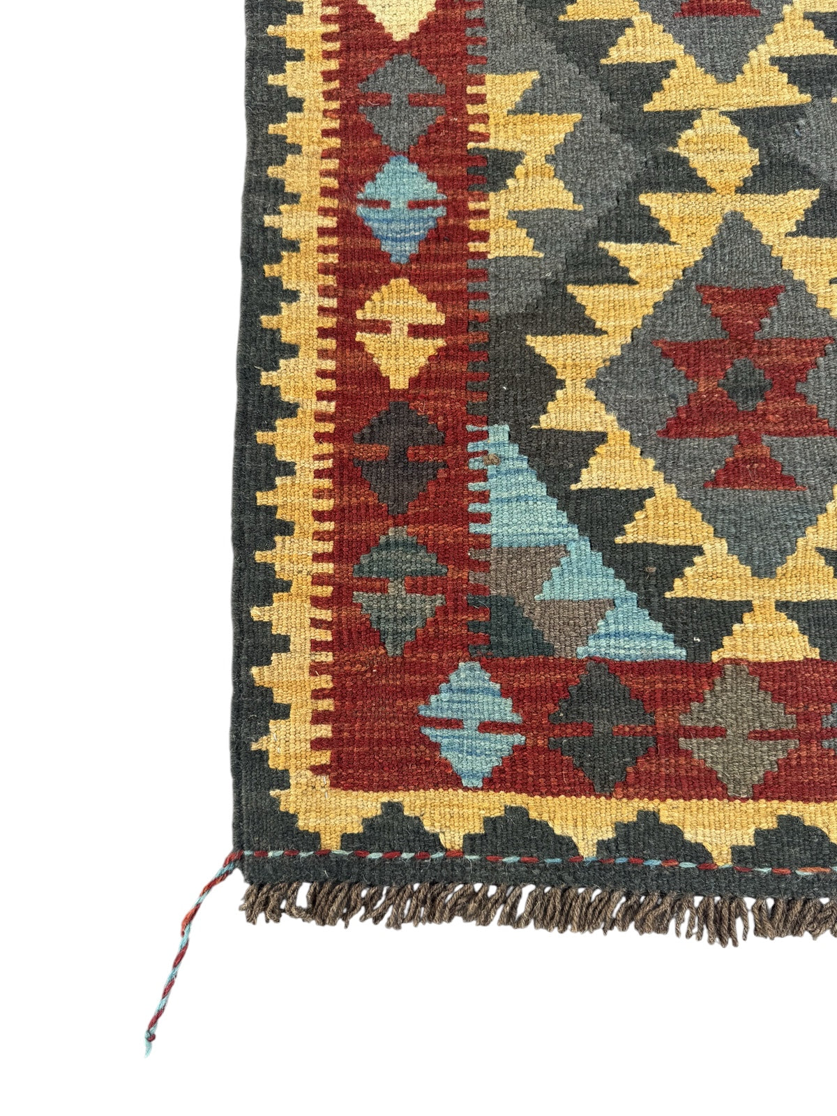 Handmade Afghan Kilim Rug 91 CM x 63 CM Sk#1458
