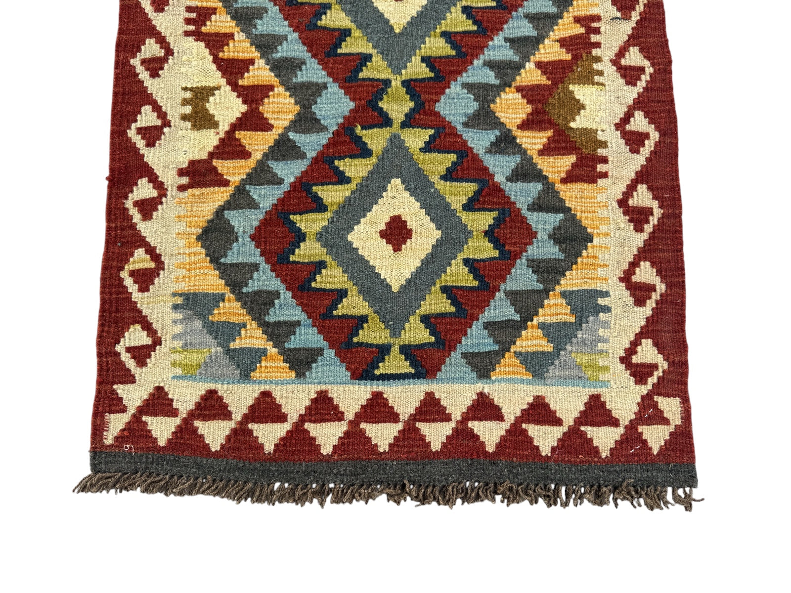 Handmade Afghan Kilim Rug 87 CM x 65 CM Sk#1459