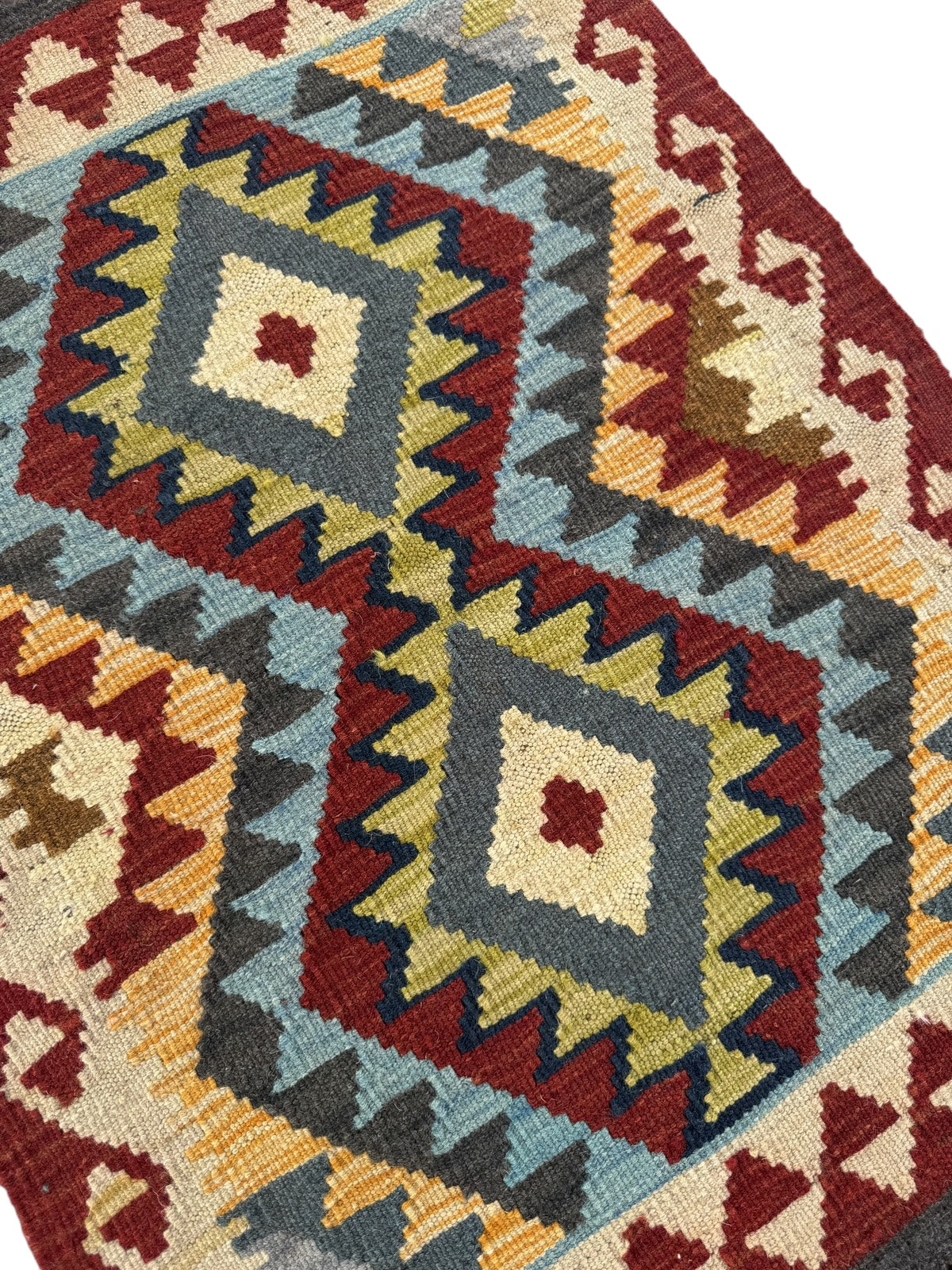 Handmade Afghan Kilim Rug 87 CM x 65 CM Sk#1459