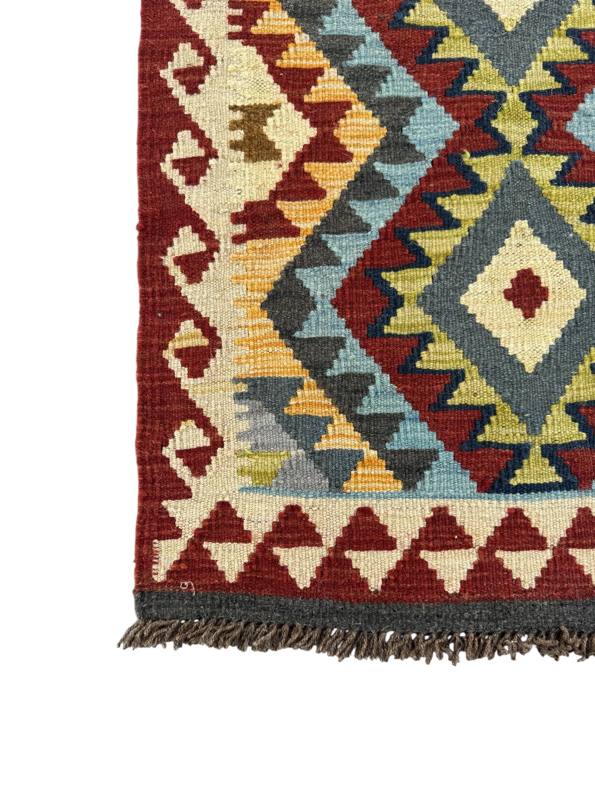 Handmade Afghan Kilim Rug 87 CM x 65 CM Sk#1459