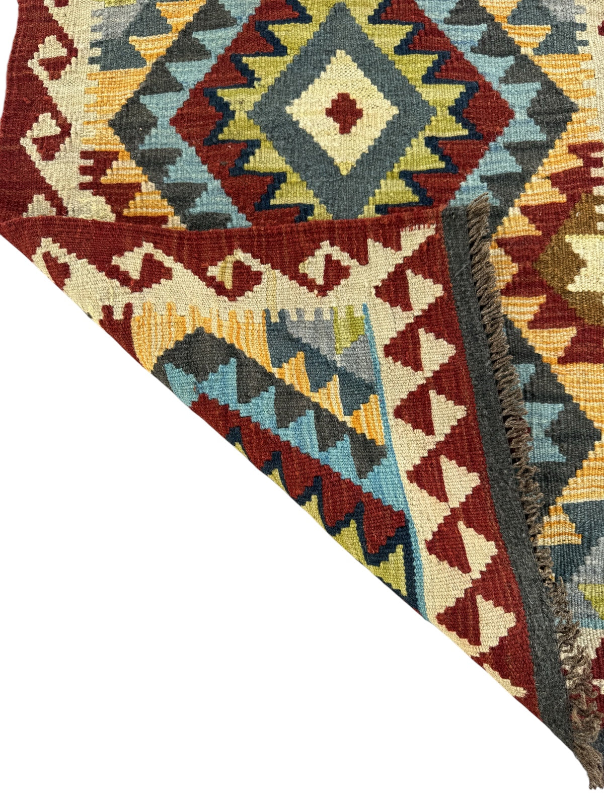 Handmade Afghan Kilim Rug 87 CM x 65 CM Sk#1459
