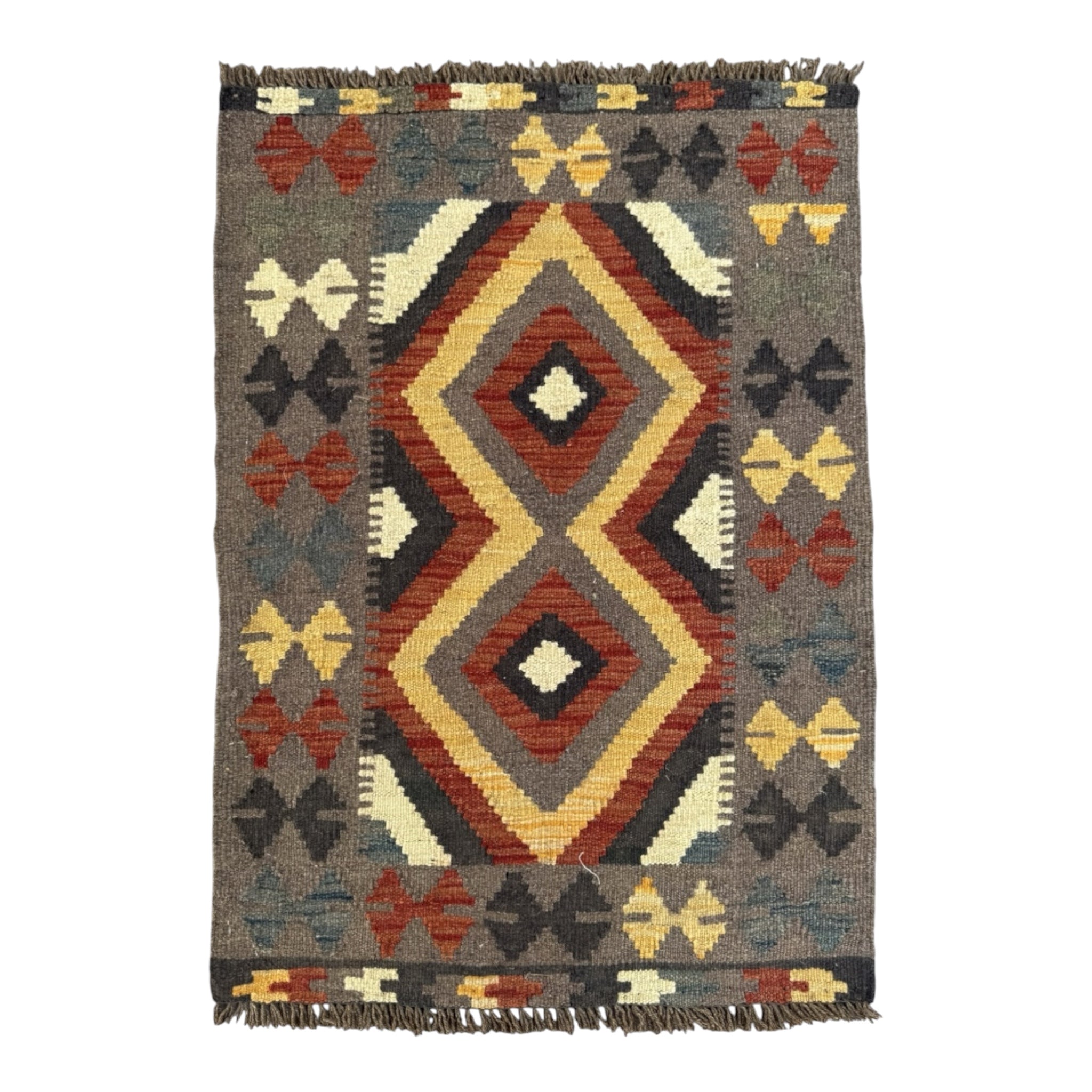 Handmade Afghan Kilim Rug 91 CM x 67 CM Sk#1461