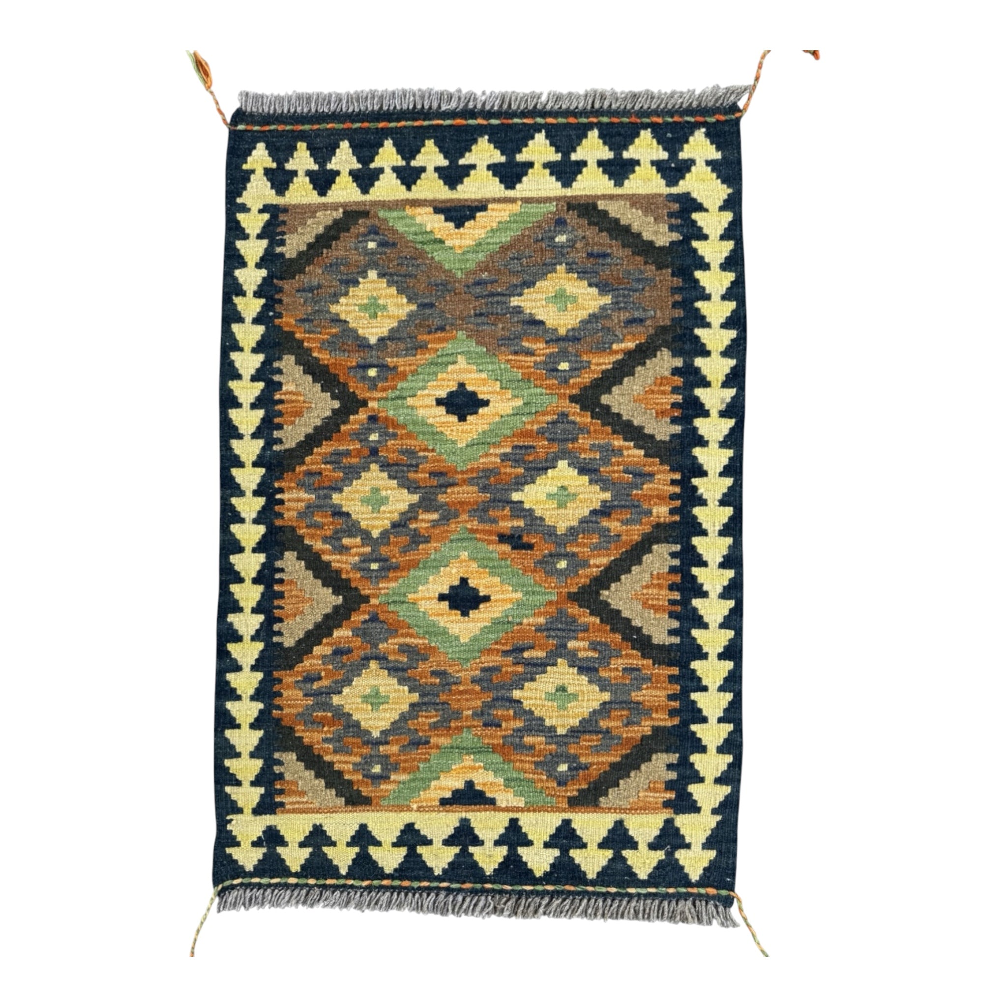 Handmade Afghan Kilim Rug 91 CM x 65 CM Sk#1462